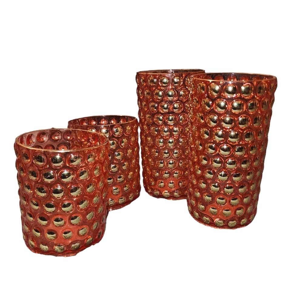 ❤️Orange & Gold Cup Set☆